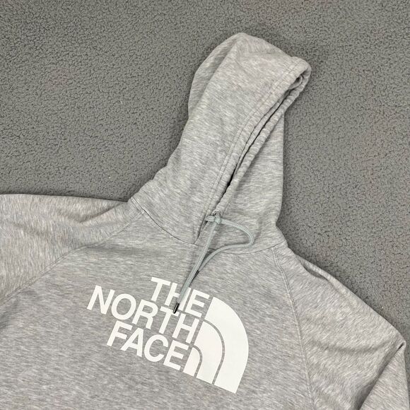 The North Face Half Dome Hoodie Women XL Gray Gorpcore Pullover Sweatshirt - Picture 2 of 9